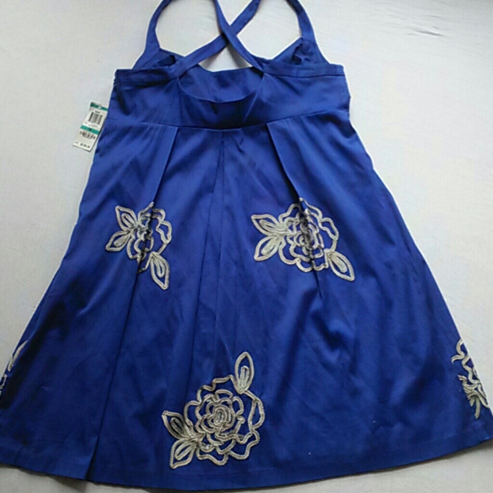 SALE! I.N.C Regal blue dress size 16 - Picture 4 of 7